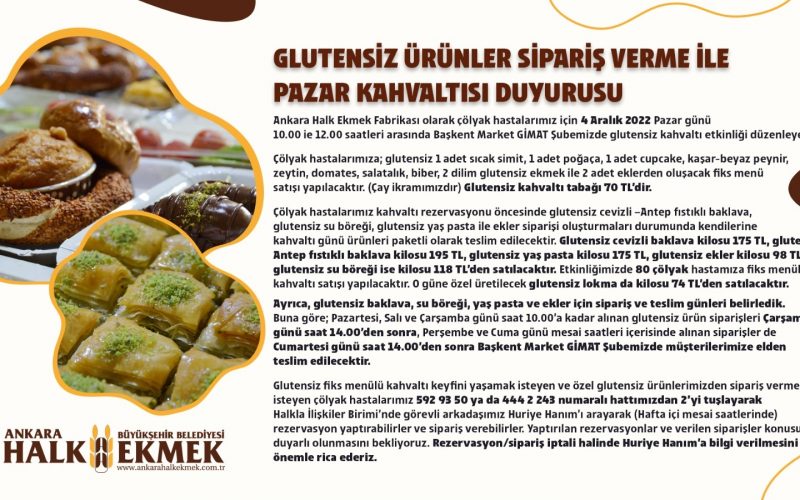 ÇÖLYAK HASTALARIMIZ İÇİN GLUTENSİZ SU BÖREĞİ’DE ÜRETTİK.GLUTENSİZ ÜRÜNLER SİPARİŞ VERME VE PAZAR KAHVALTISI DUYURUSU